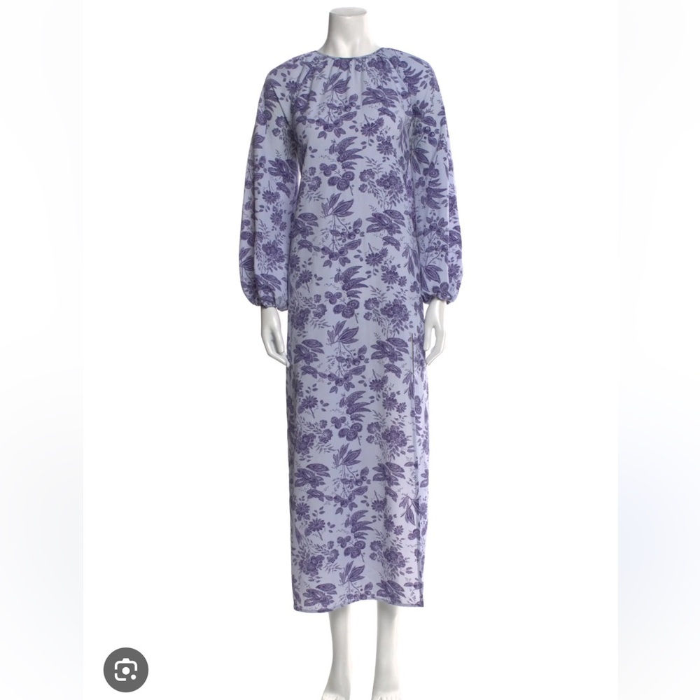 Hill House The Simone Dress Lilac Tonal Floral XL